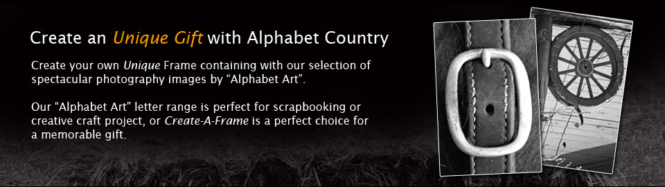 Alphabet Country - Australian Quality Framed Alphabet Art Letters and Frames